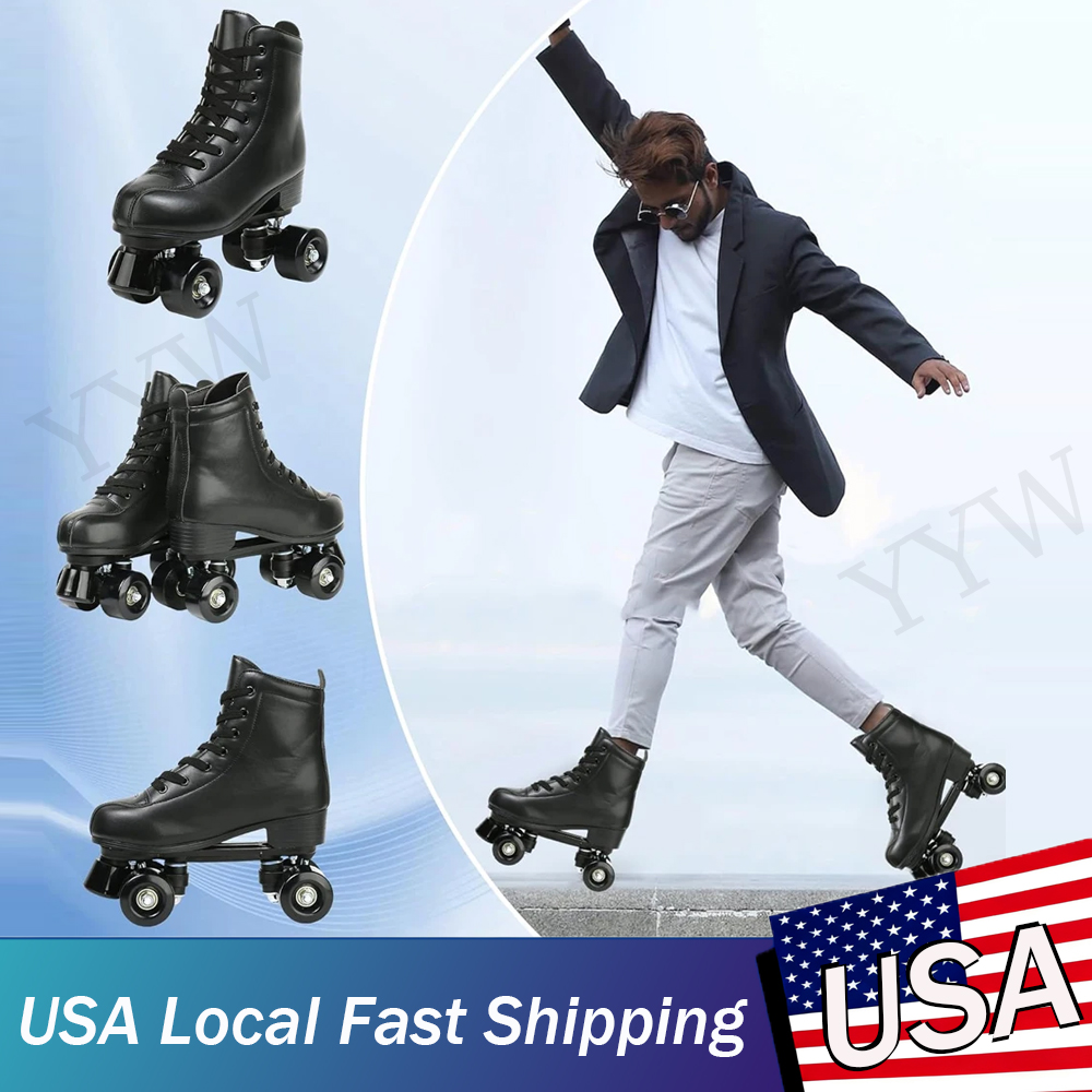 Outdoor Sport Lights - Outdoor Skating Sport Shoes PU Leather