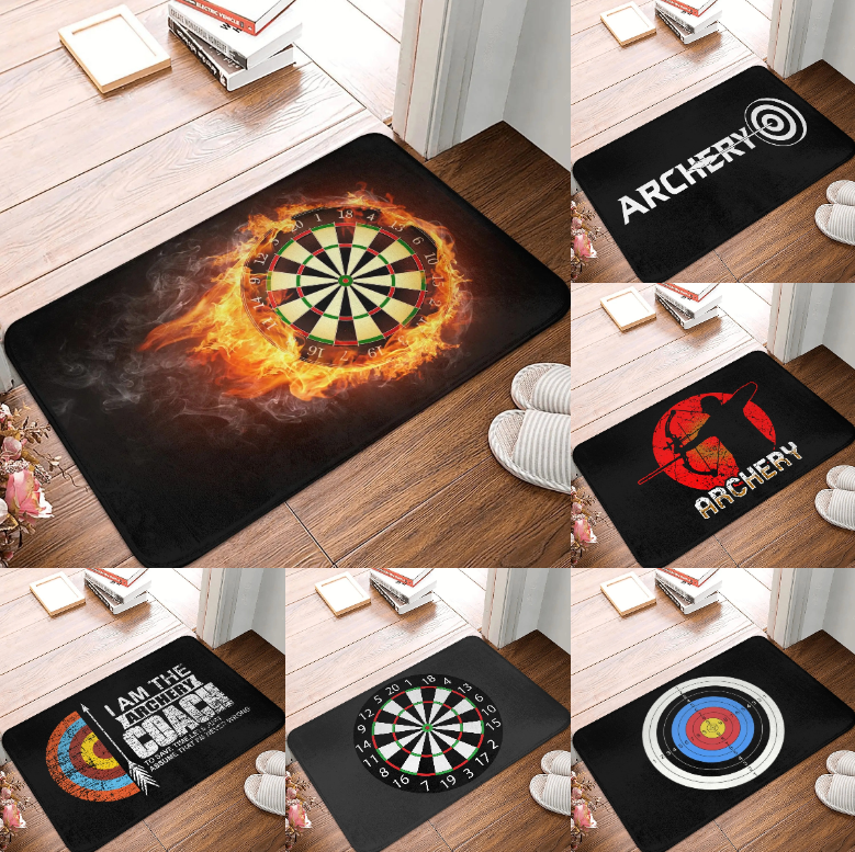 Outdoor Sport Area - Sport Themed Dartboard and Archery Flame