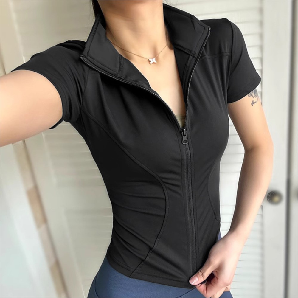 Outdoor Sport Jacket - Yoga Wear Women's Short-sleeved T-shirt Spring