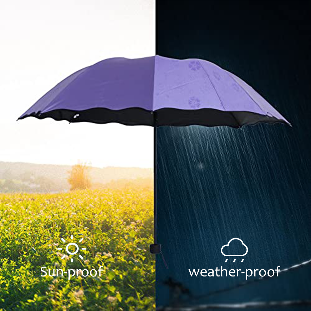 Outdoor Sports Umbrella - Magic Folding Umbrella with Rainwater Pattern