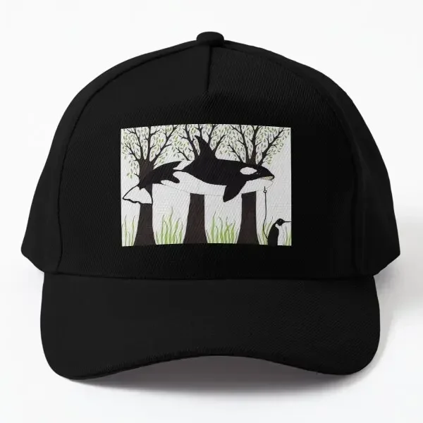 Outdoor Sport Drawing - Orca Penguin Drawing Baseball Cap Hat