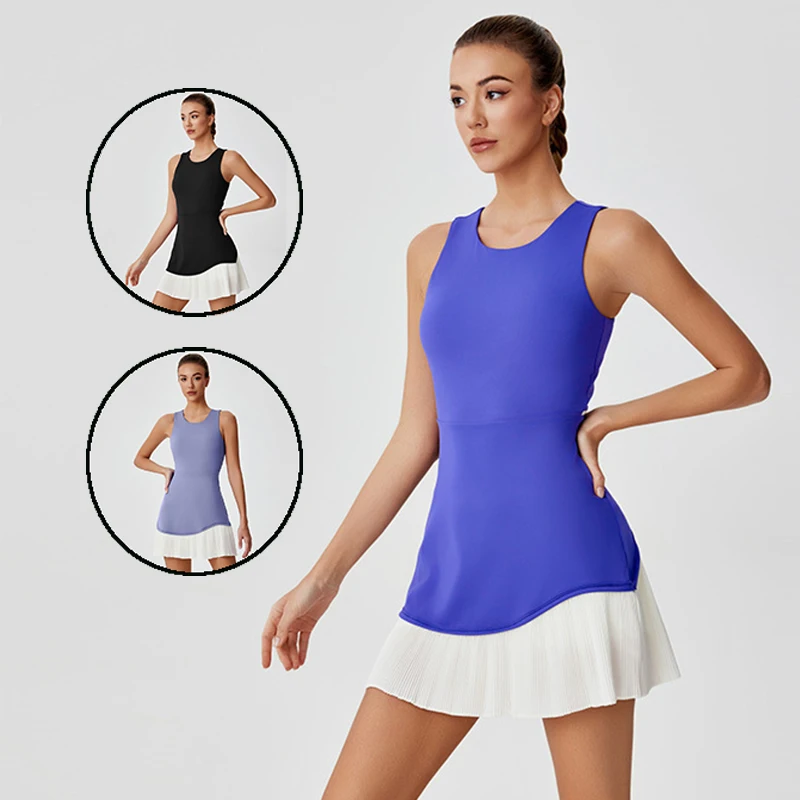 Summer Tennis Dress Hollow Out - Outdoor Sport Dress avaliação e preço