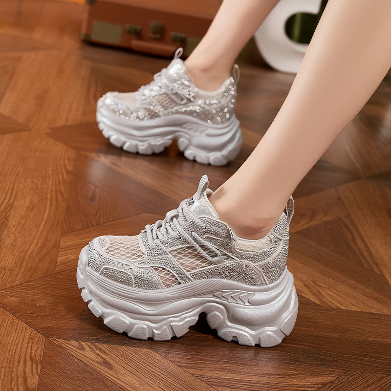 9CM Height Increasing Shoes Wo - Outdoor Sports Leisure avaliação e preço