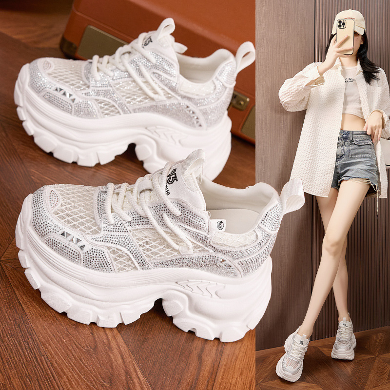 9CM Height Increasing Shoes Wo - Outdoor Sports Leisure avaliação e preço