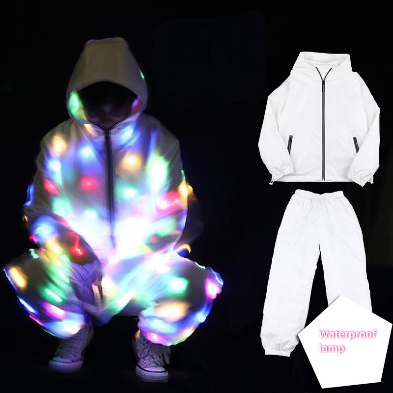 Led Lighs Waterproof Clothes C - Outdoor Sport Jacket avaliação e preço