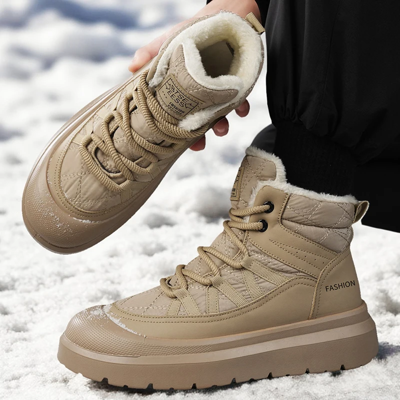 Winter Snow Boots for Male Add - Outdoor Sports Leisure avaliação e preço
