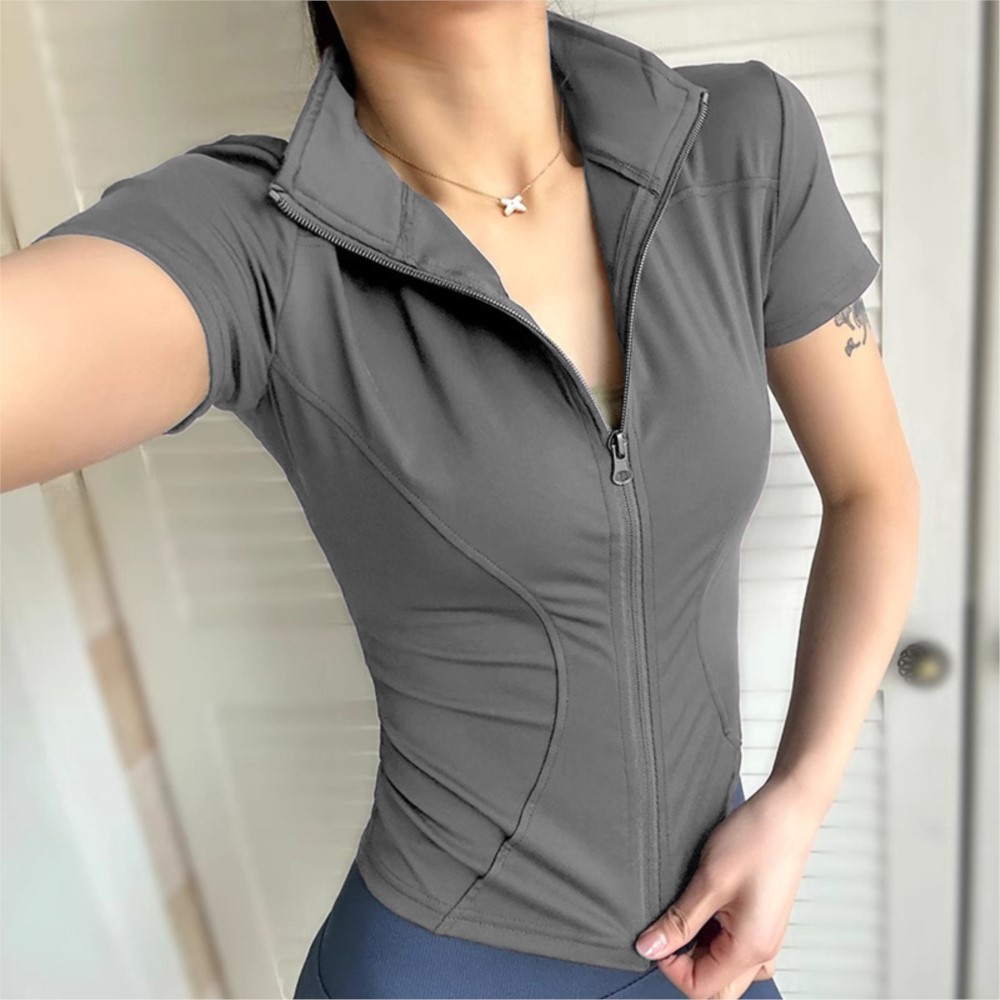 Yoga Wear Women's Short-sleeve - Outdoor Sport Jacket avaliação e preço