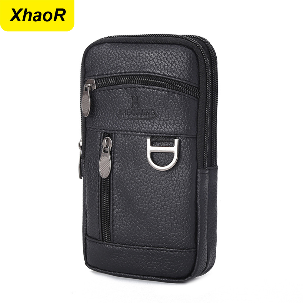 Men Waist Bag Mobile Phone Bag - Outdoor Sports Leisure avaliação e preço