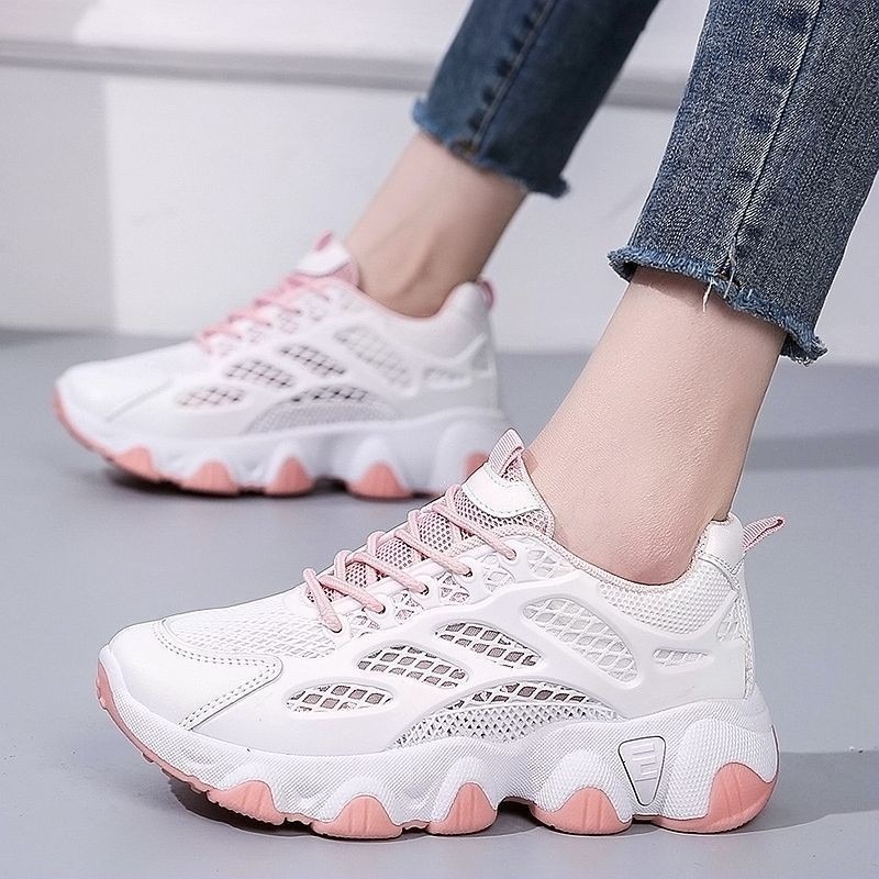 Breathable Mesh Chunky Sneaker - Outdoor Sports Leisure avaliação e preço
