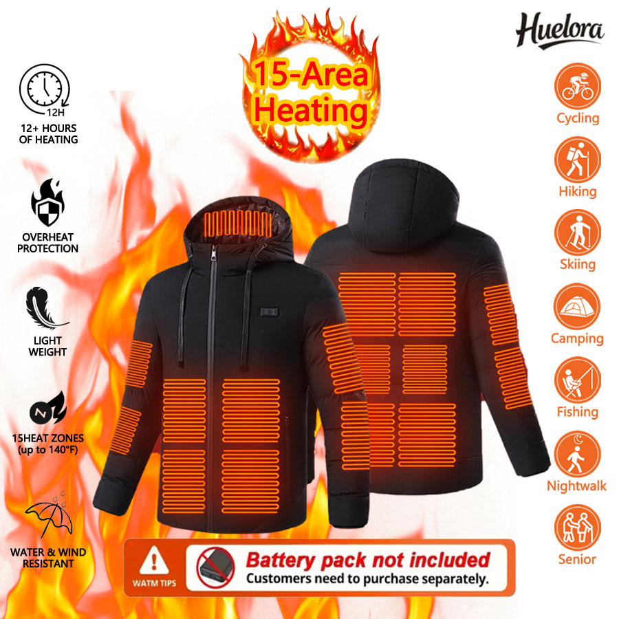 15 Area Heated Hooded Jacket M - Outdoor Sport Area avaliação e preço