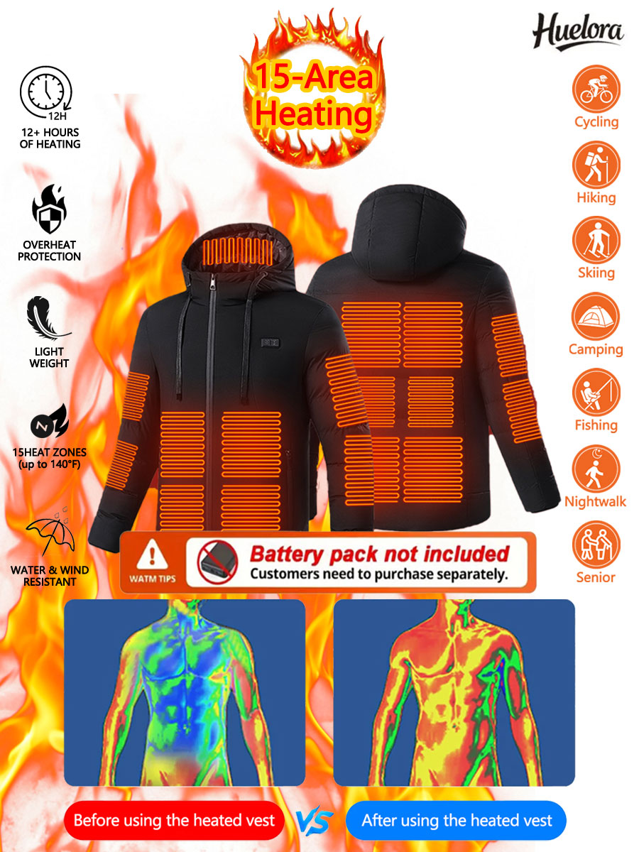 15 Area Heated Hooded Jacket M - Outdoor Sport Area avaliação e preço