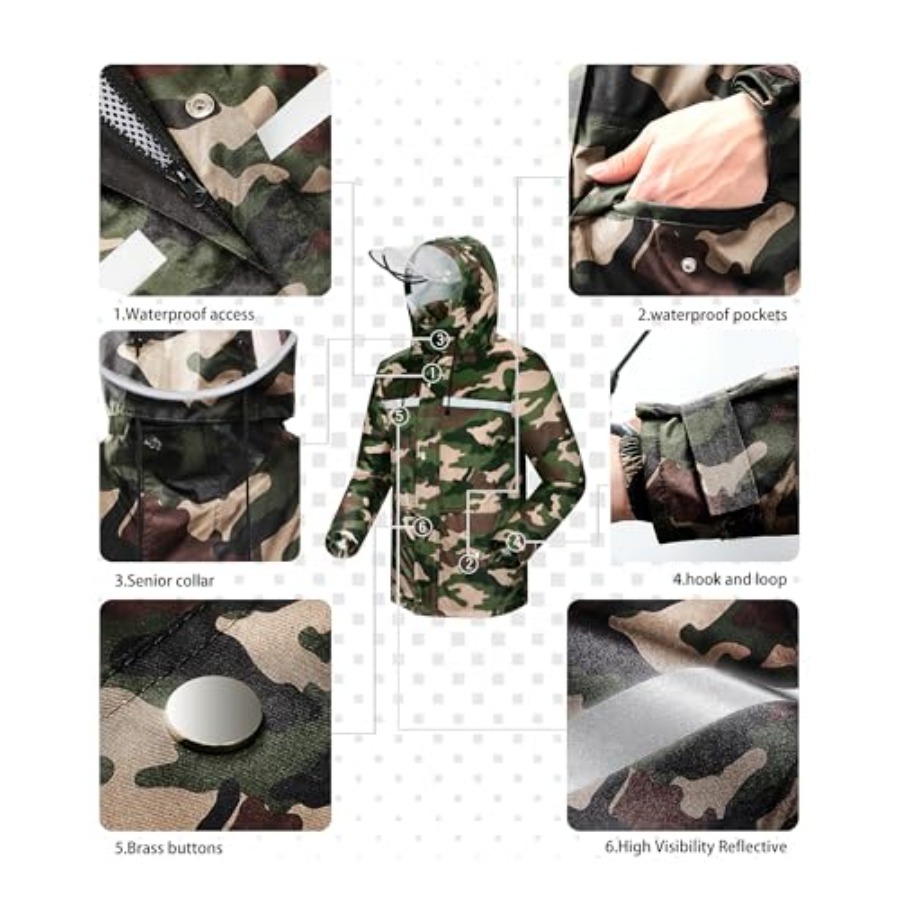 iCreek Rain Suit Waterproof Ja - Outdoor Sport Jacket avaliação e preço