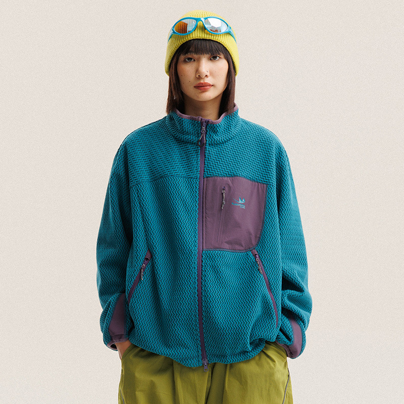 Autumn Winter Polar Fleece Wav - Outdoor Sport Jacket avaliação e preço