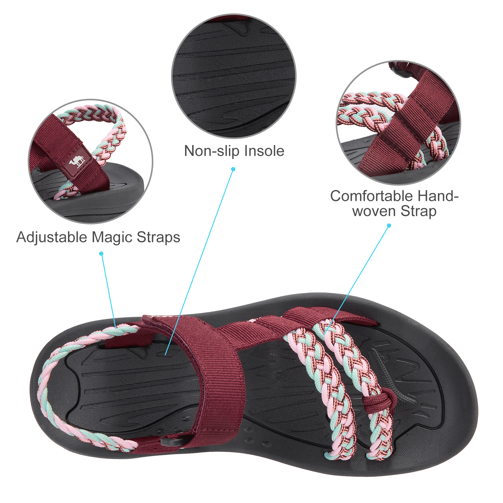GOLDEN CAMEL Hiking Sandals fo - Outdoor Sport Lights avaliação e preço