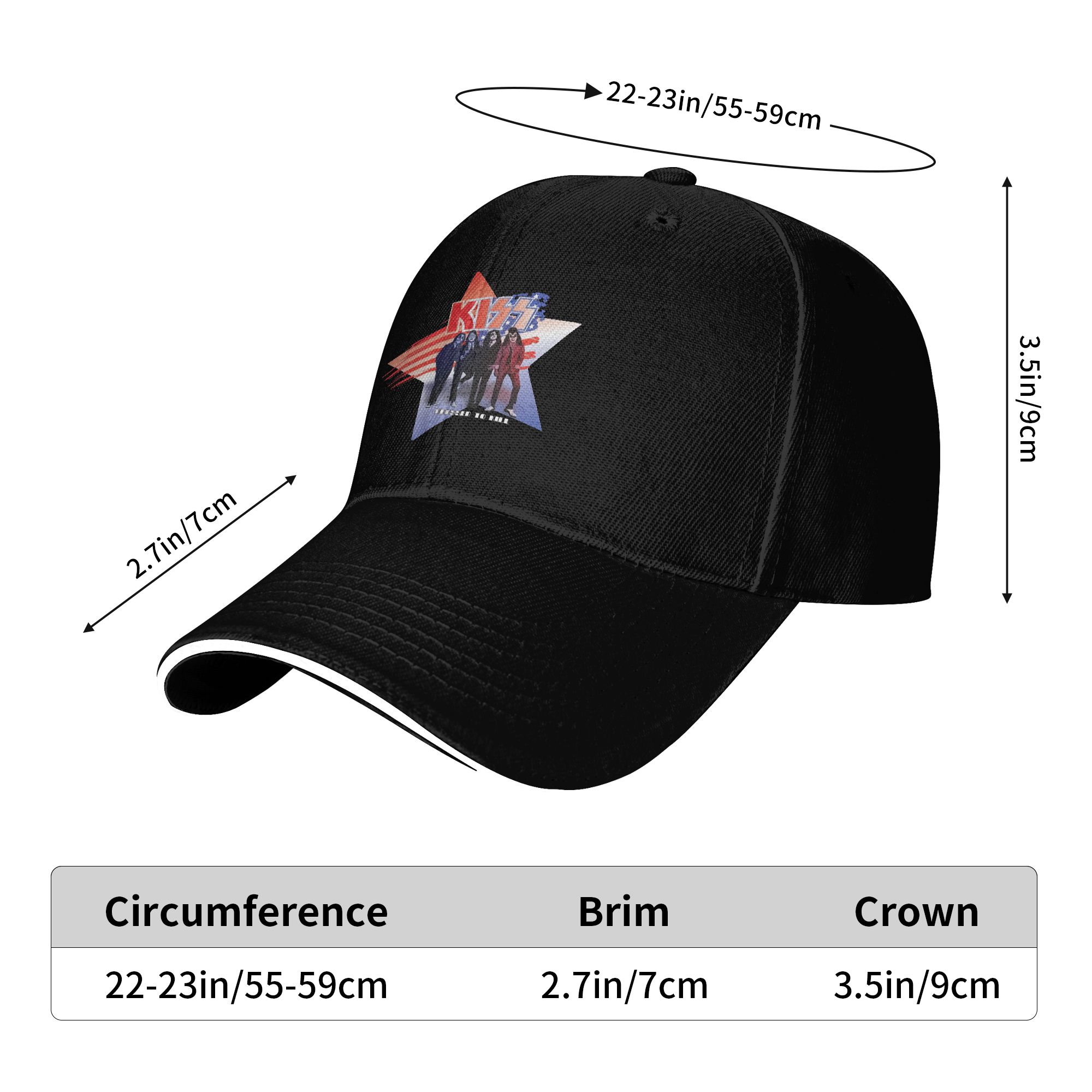 Kiss Band Baseball Cap Casual  - Outdoor Sport Dress avaliação e preço