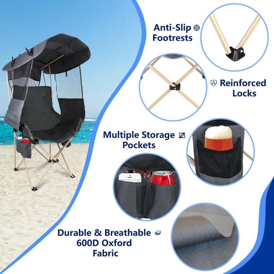 Camping Chairs Canopy Outdoor  - Outdoor Sports Umbrella avaliação e preço