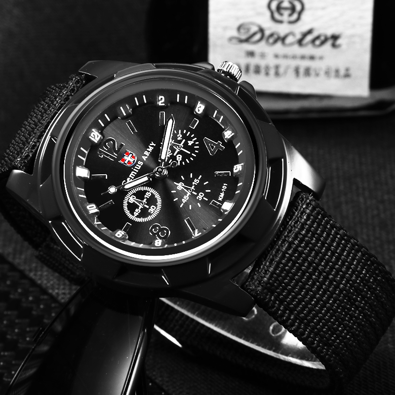 Men's Sports Watch Quartz Nylo - Indoor Sport And Outdoor Sports avaliação e preço